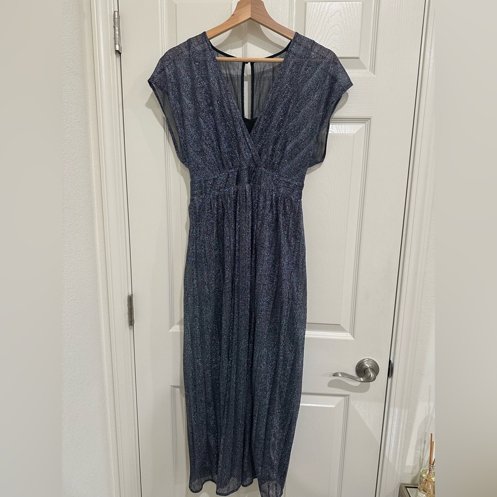 Shirt Sleeve Sparkly Maxi Dress